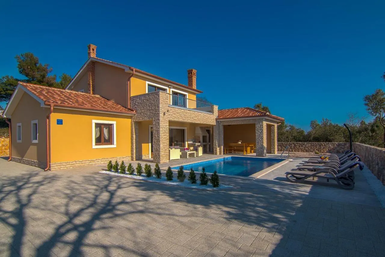 Modern Villa With Pool, Sea View, Near The Sea And The Beach - By Traveler Tourist Agency Krk Id 2168 Pinezici
